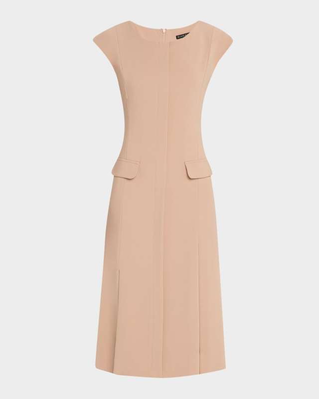 Lali Double-Slit Midi Dress